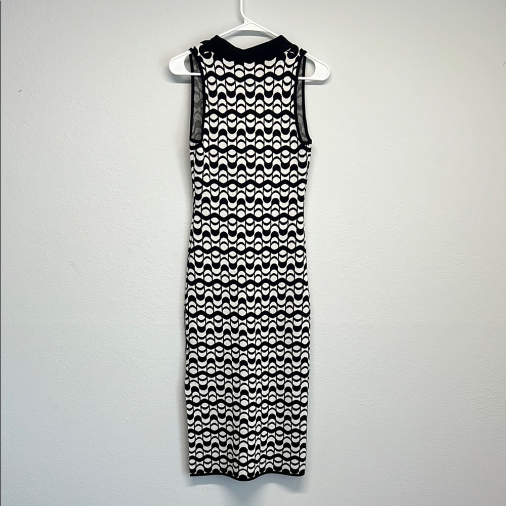 ✨House of Harlow 1960 Black and White Geometric Sheath Dress 👗 - Picture 9 of 13